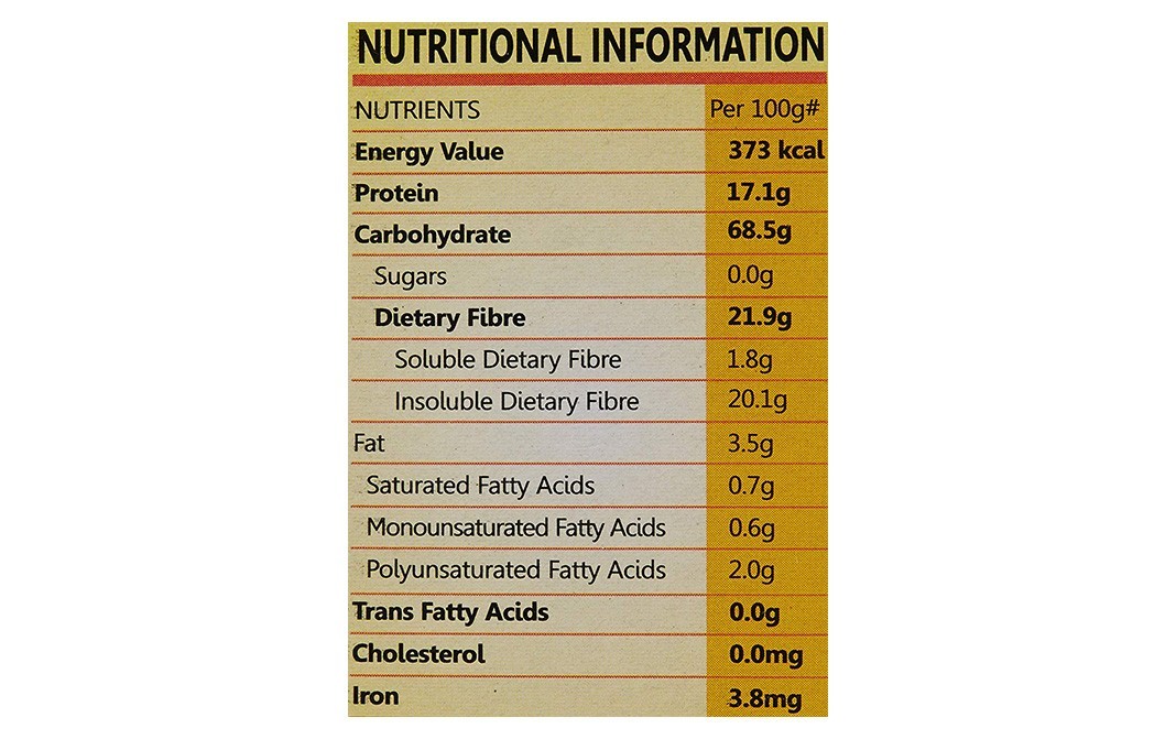 Bagrry's Wheat Bran Healthy & High Fibre   Box  500 grams